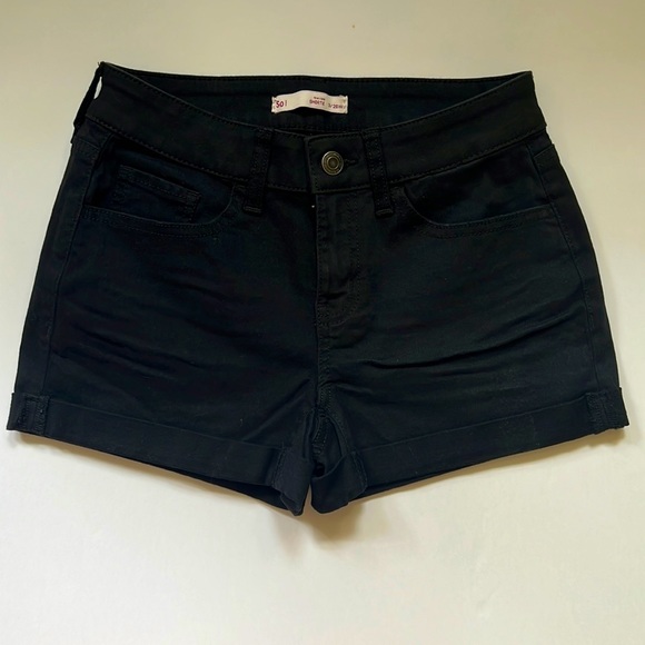 SO Pants - SO brand black denim, cuffed bottom, shorts. Size 3/26W. New, never worn.